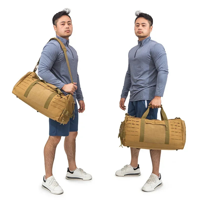 40L Sport Gym Bag Tactical Travel Duffel Bag For Men Fitness Duffel Bag Training Bag Basketball Weekender Bag Workout Deployment