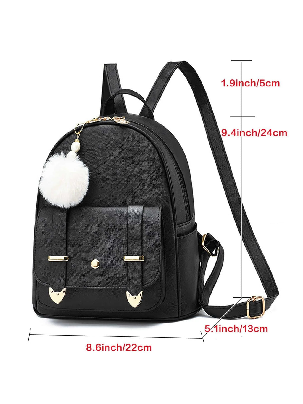 Bag for women, fashionable small backpack, fresh and sweet, college style backpack