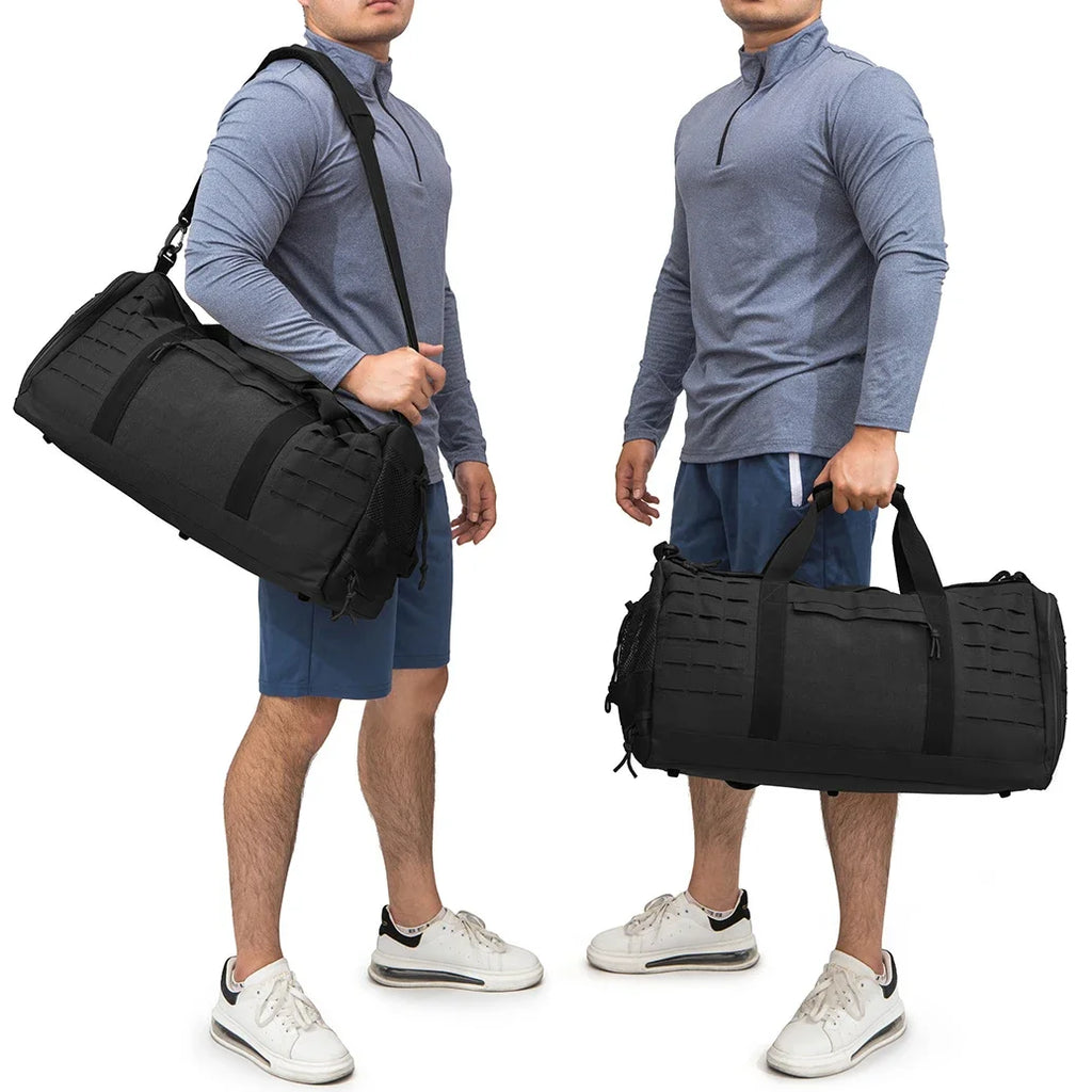 40L Sport Gym Bag Tactical Travel Fitness Training Bag With Shoe Basketball Outdoor Weekender Bags carry on bag hiking backpacks