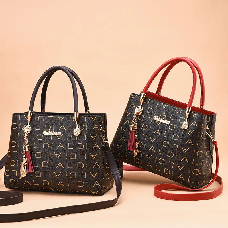 Artificial leather Women's Bags Luxury Shoulder Messenger Bag Crossbody For Women big capacity letter printing wild Ladies bags