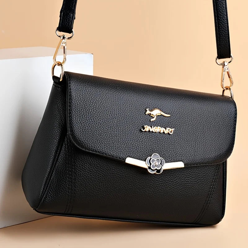 Fashionable Single-Shoulder Bag for Women, Versatile Crossbody Purse with Adjustable Strap, Waterproof Faux Leather