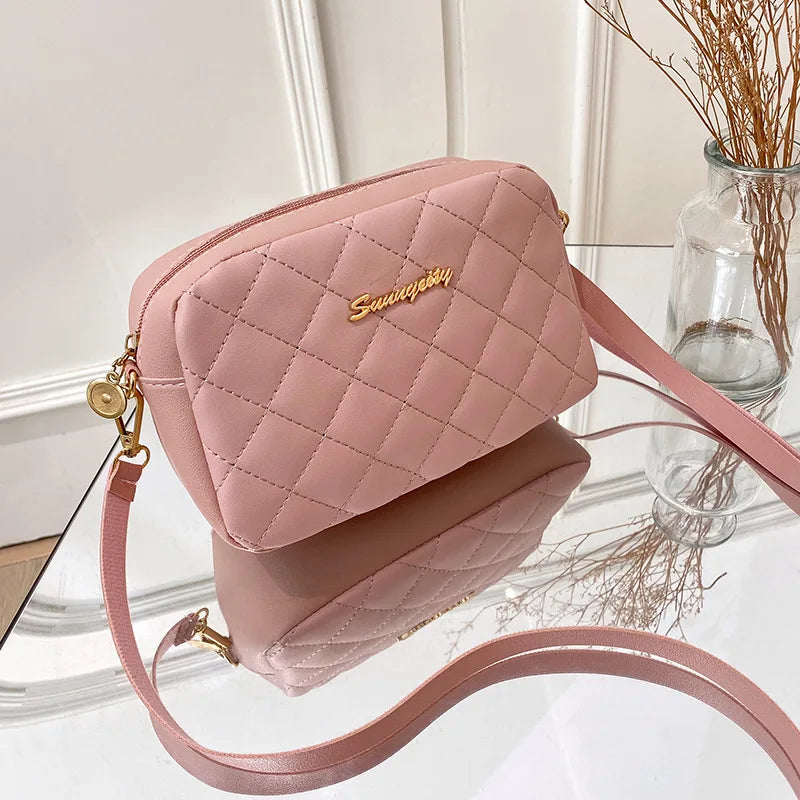 Fashion PU Leather Women Shoulder Bags Luxury Design Quilted Shopper Bag Female Casual Crossbody Bags Female Small Handbag Purse