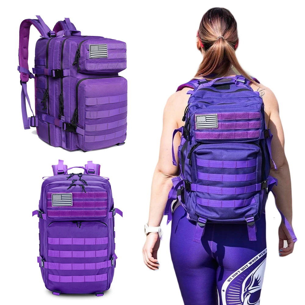 45L GYM Fitness Style Backpacks for men/women Outdoor Tactical Training Molle Survival Bag Hiking Trekking Rucksack