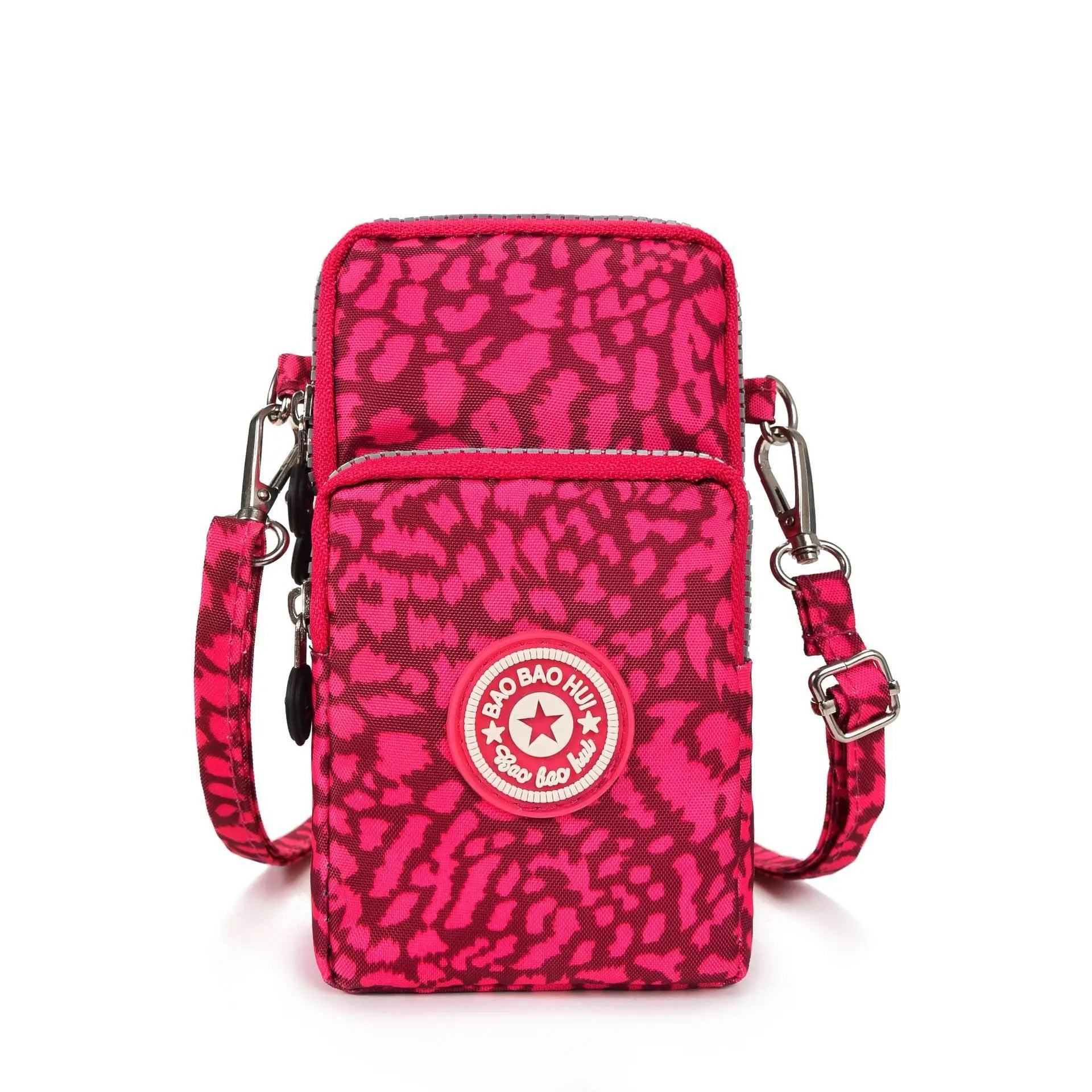 Sports Arm Bag, Women Mobile Phone Bag Running Messenger Purse Wallet, Women's Shoulder Cross Body Bags Multi Layer Zipper Pouch
