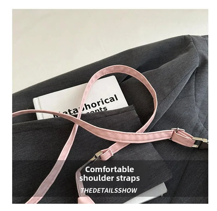 Fashionable Chinese Handbags Fashion Trend Single Shoulder Bag Light Simple Crossbody Bag Random Printed Satin Women's Tote Bag
