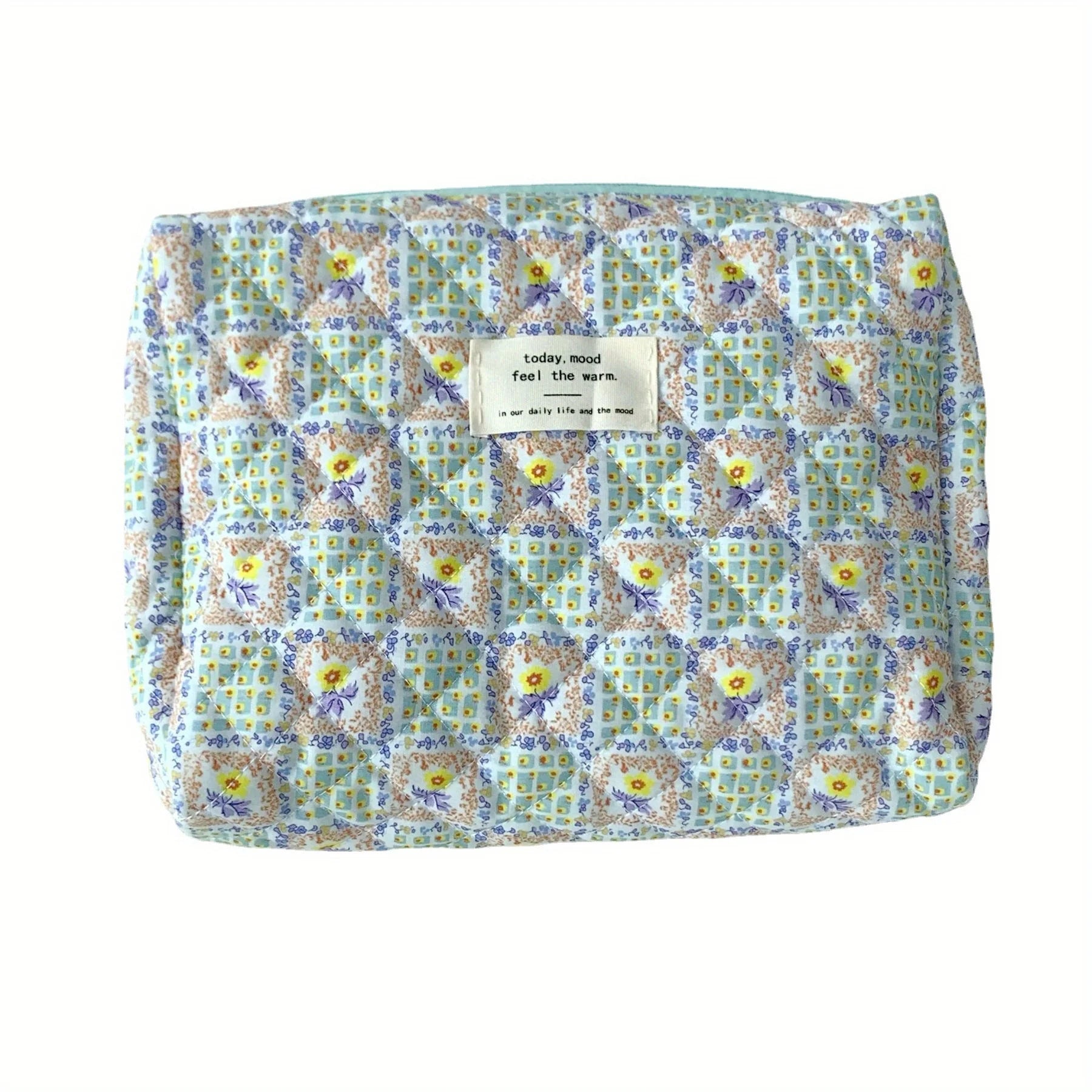 Colorful Aesthetic Pattern Clutch Storage Pouch, Zipper Lightweight Makeup Bag, Versatile Cosmetic Bag