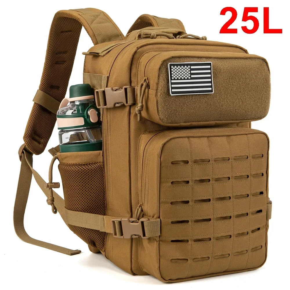 25L/45L Tactical Backpack for Women/men School Bag Gym Rucksack with Dual Cup Holder mini backpack bags for womens