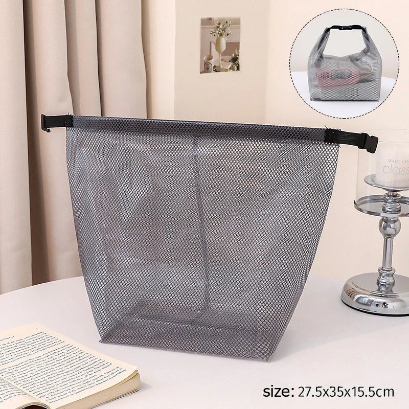 Waterproof Mesh Pouches, Clear Waterproof Travel Makeup Bag ，Tools Bag, Clutch Daily Use Summer Beach Gifts