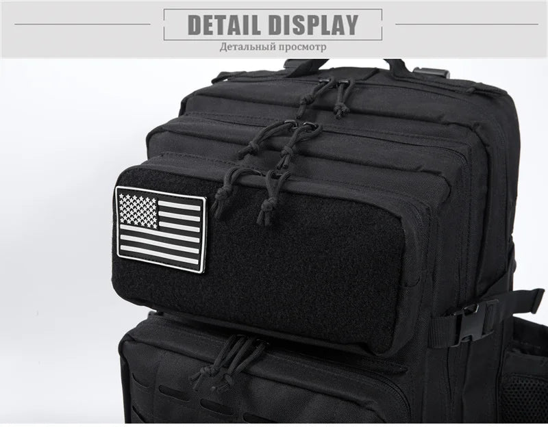 25L/45L Tactical Backpack for Women/men survival Laser Cut Molle Daypack School Bag Gym EDC Rucksack with Dual Cup Holder