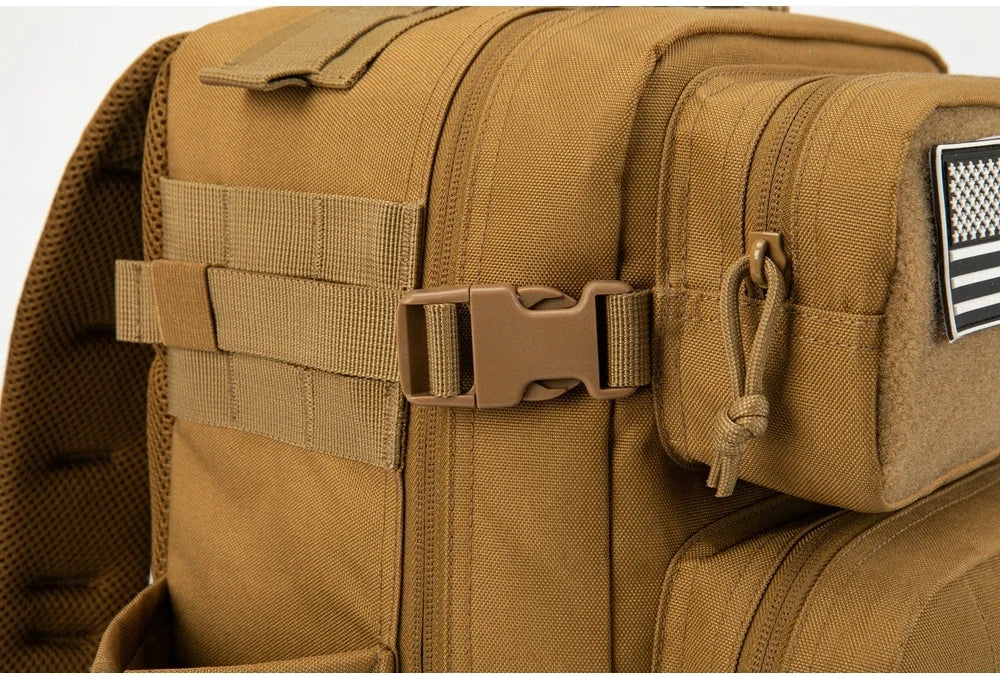 25L/45L Tactical Backpack for Women/men Laser Cut Molle survival Daypack School Bag Gym Rucksack with Dual Cup Holder