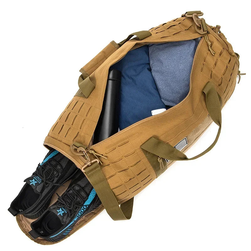 40L Sport Gym Bag Tactical Travel Duffel Bag For Men Fitness Duffel Bag Training Bag Basketball Weekender Bag Workout Deployment