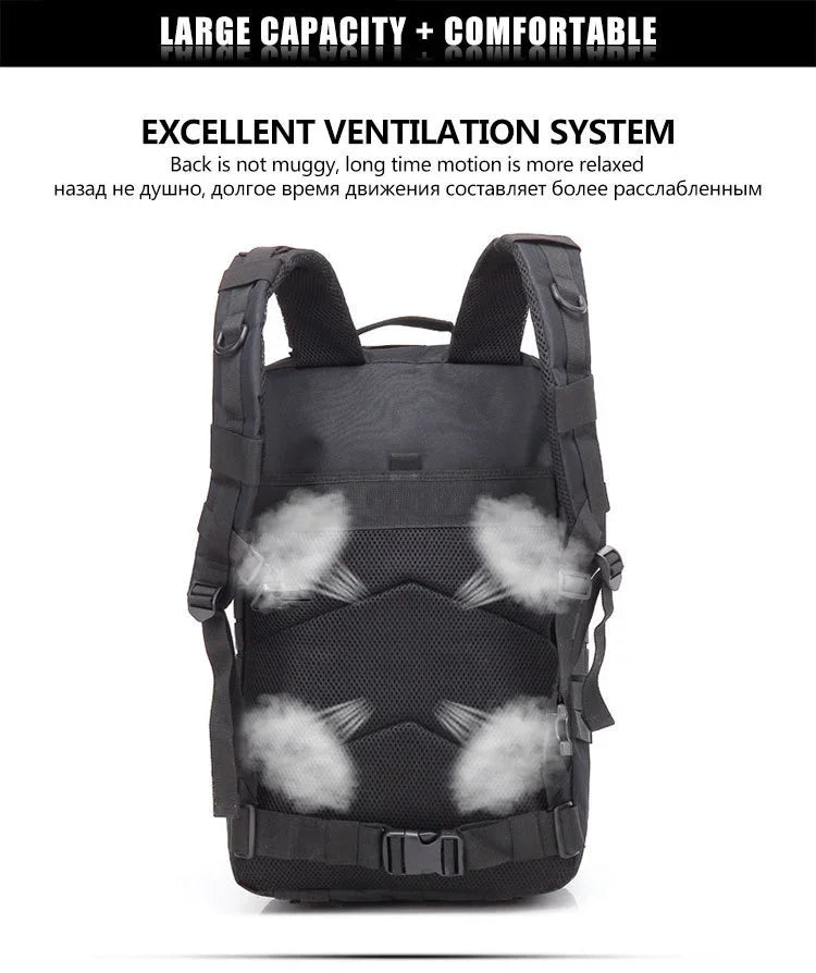 30/45L Man Tactical Backpacks HkingTraveling Bags Survival Outdoor 3P Assault Pack EDC Molle Pack For Trekking Hunting Bag