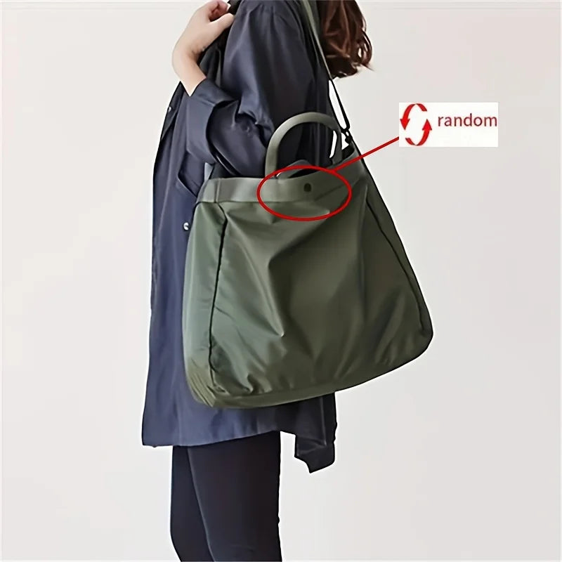 Women's Fashion Tote Bag, Waterproof Nylon, Versatile & Chic, Durable & Spacious with Double Handle