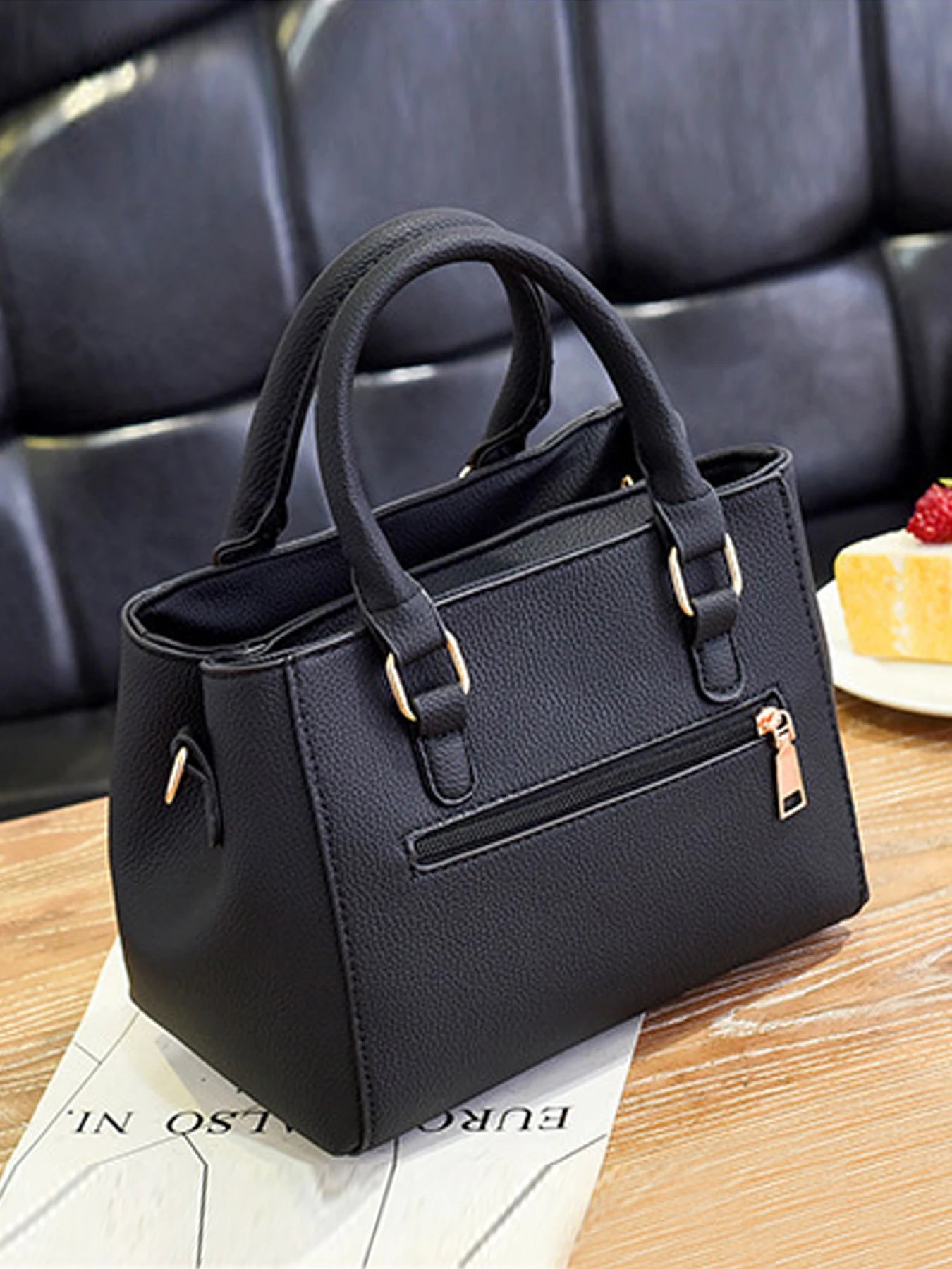 PU Leather Ladies HandBags Women Vintage Purse Plush Tassel Messenger Bags Tote Boston Shoulder Crossbody Bag