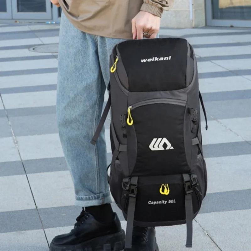 Outdoor sports backpack - hiking backpack 50L men's and women's hiking and camping bag travel backpack with dual shoulder straps
