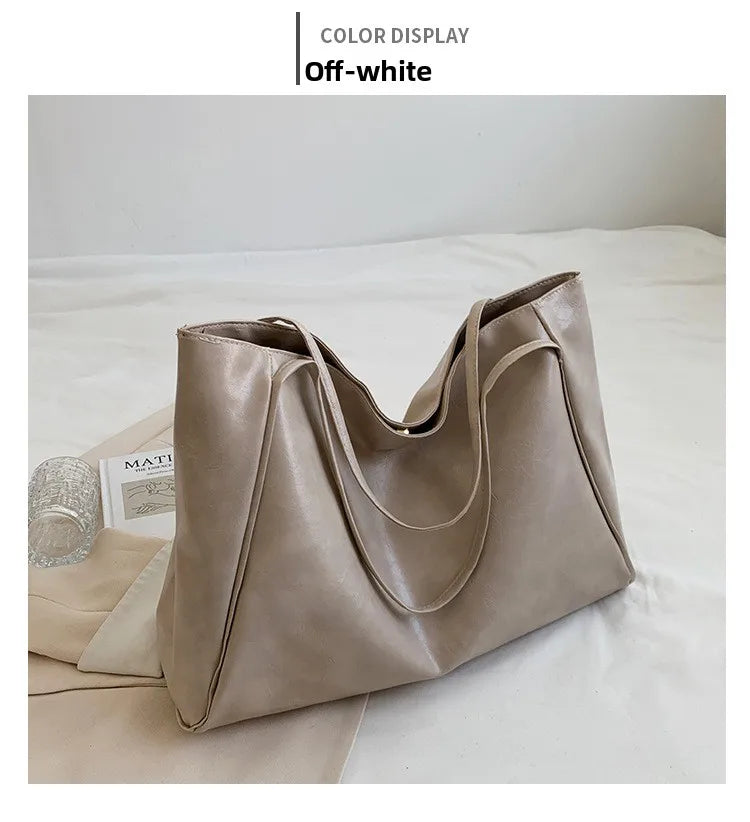 Retro PU Women's Handbag, Large Capacity Handbags Shoulder Bag, Street Leisure Shopping Tote Bag Bags, Suitable for Daily Use