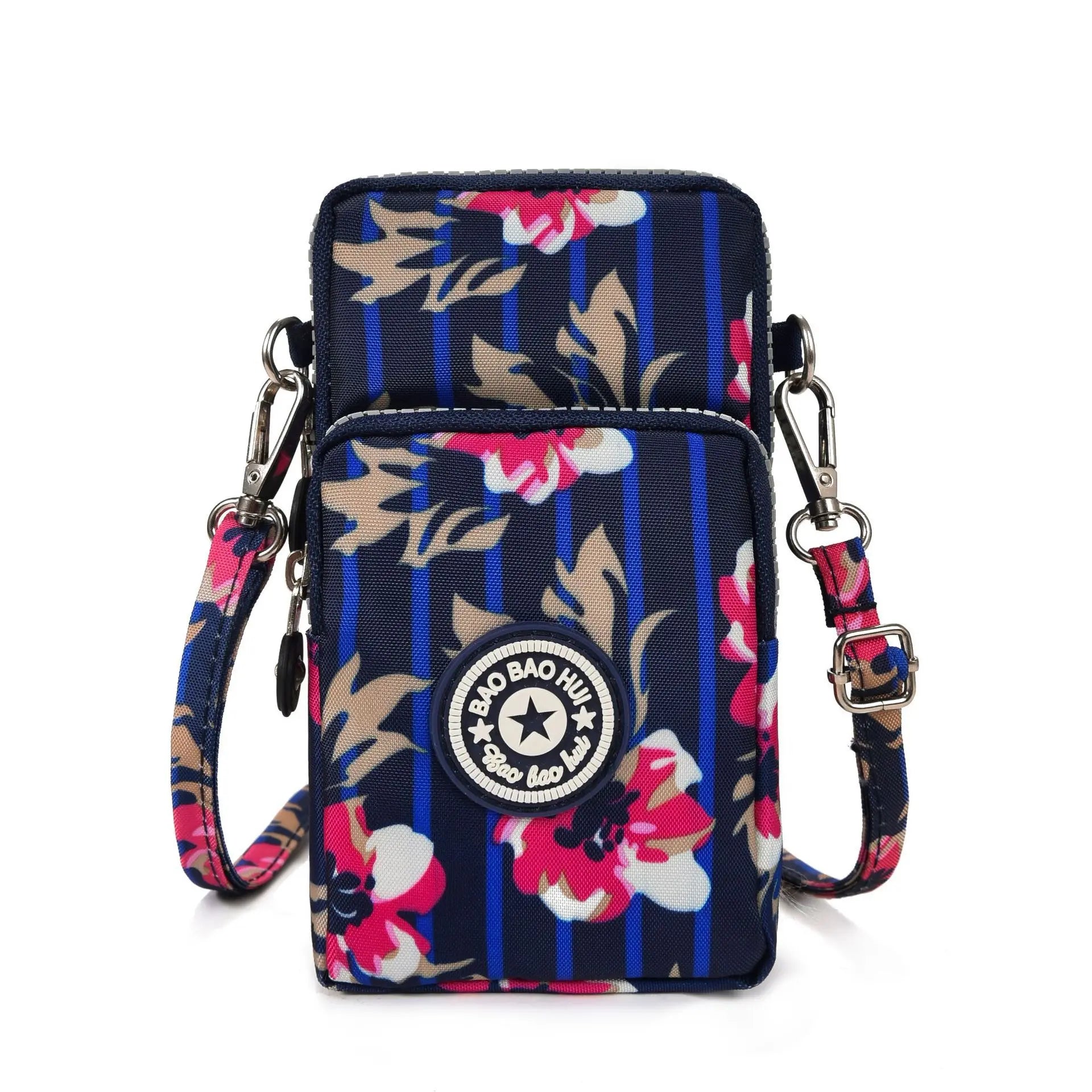 Sports Arm Bag, Women Mobile Phone Bag Running Messenger Purse Wallet, Women's Shoulder Cross Body Bags Multi Layer Zipper Pouch