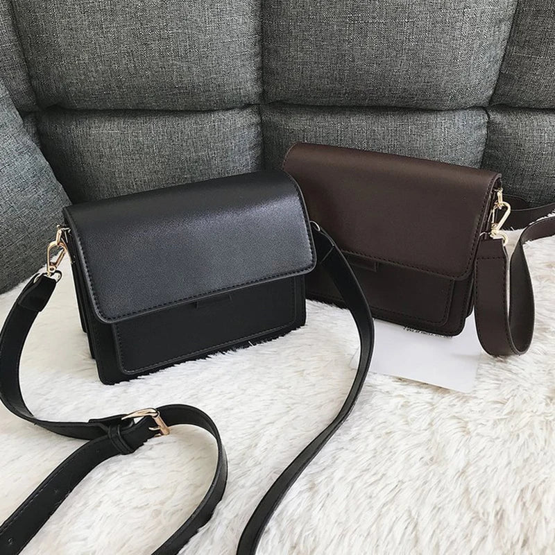 Sewing Thread Women's Shoulder Bags Pu Hasp Ladies Crossbody Bags on Sale 2024 High Quality Free Shipping Bolsas Femininas