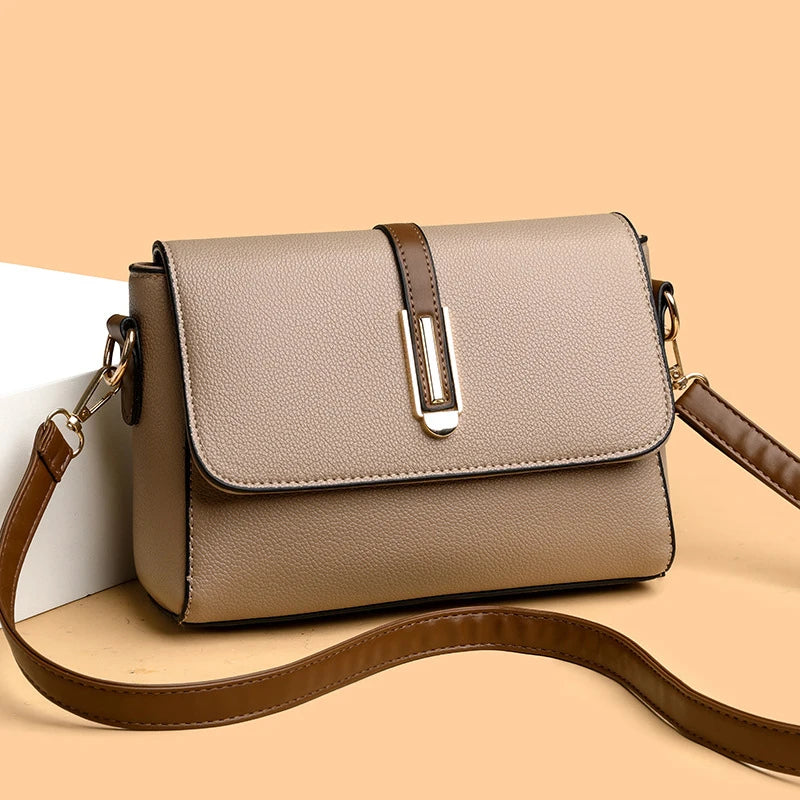 Women Shoulder Bags Ladies Messenger Crossbody Flip Purses Handbags Single Thin Adjustable Shoulder Strap Square Horizontal Bag
