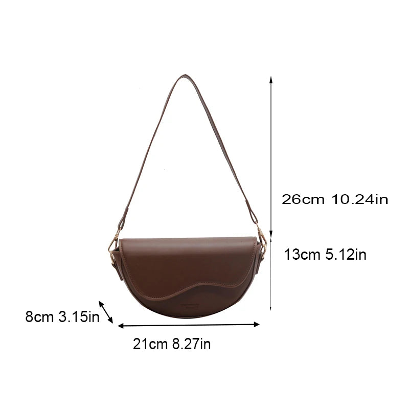 New Solid Color PU Leather Women's Crossbody Bag With Stylish Red Wide Shoulder Strap Shoulder Small Square Bag
