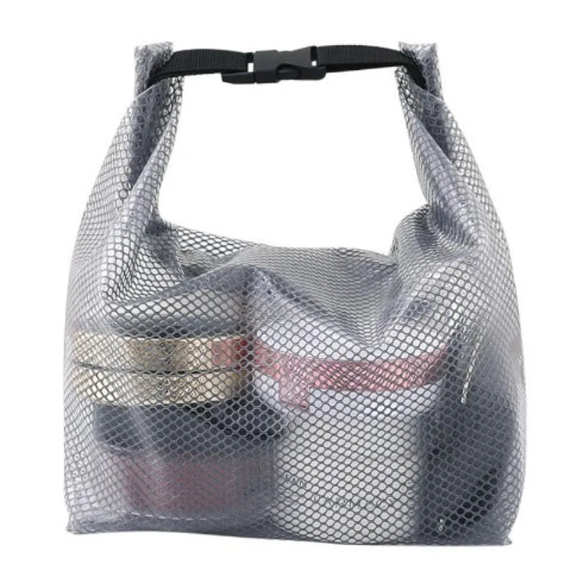 Waterproof Mesh Pouches, Clear Waterproof Travel Makeup Bag ，Tools Bag, Clutch Daily Use Summer Beach Gifts