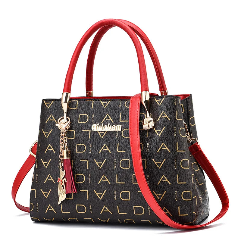 Artificial leather Women's Bags Luxury Shoulder Messenger Bag Crossbody For Women big capacity letter printing wild Ladies bags