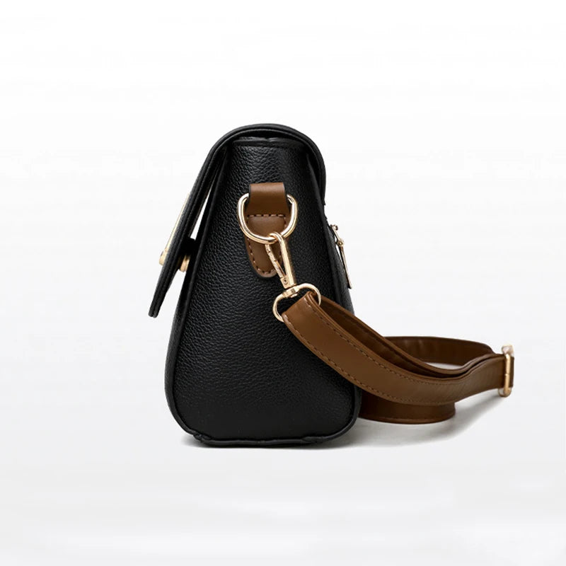 Women Shoulder Bags Ladies Messenger Crossbody Flip Purses Handbags Single Thin Adjustable Shoulder Strap Square Horizontal Bag