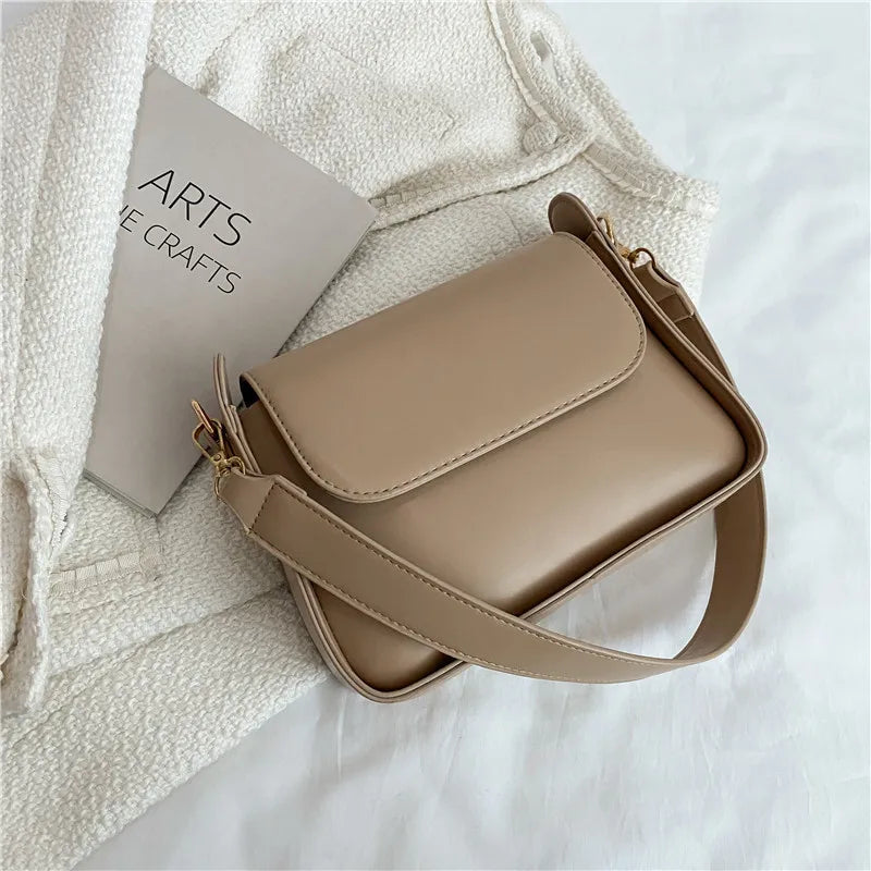 Trendy Fashion Flap Shoulder Bag For Women PU Leather Underarm Bags Designer Solid Color Armpit Handbag and Purse Girls Totes sa
