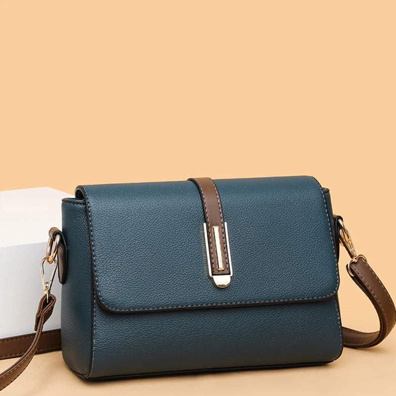Women Shoulder Bags Ladies Messenger Crossbody Flip Purses Handbags Single Thin Adjustable Shoulder Strap Square Horizontal Bag
