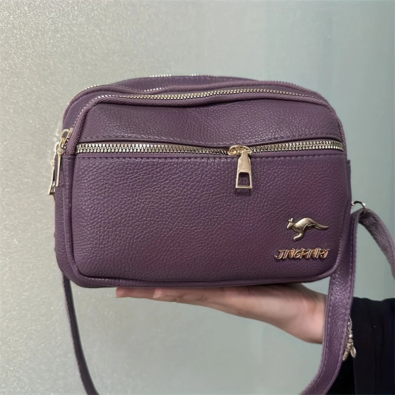 Trendy Multi-layered Fashionable Bag For Women, Versatile Crossbody Bag, Large Capacity For Daily Work Commute.