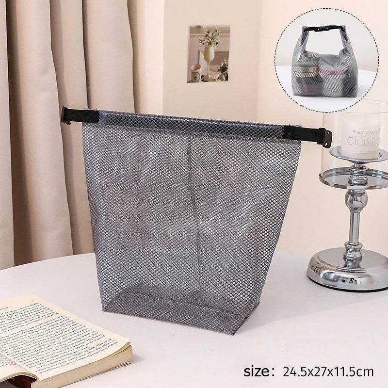 Waterproof Mesh Pouches, Clear Waterproof Travel Makeup Bag ，Tools Bag, Clutch Daily Use Summer Beach Gifts