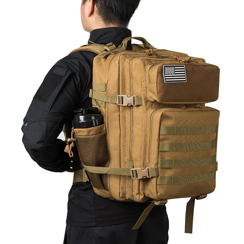 45L Tactical Backpack survival camping equipment back pack Outdoor Hiking Backpacks Witch Bottle Holder Rucksack bags for women