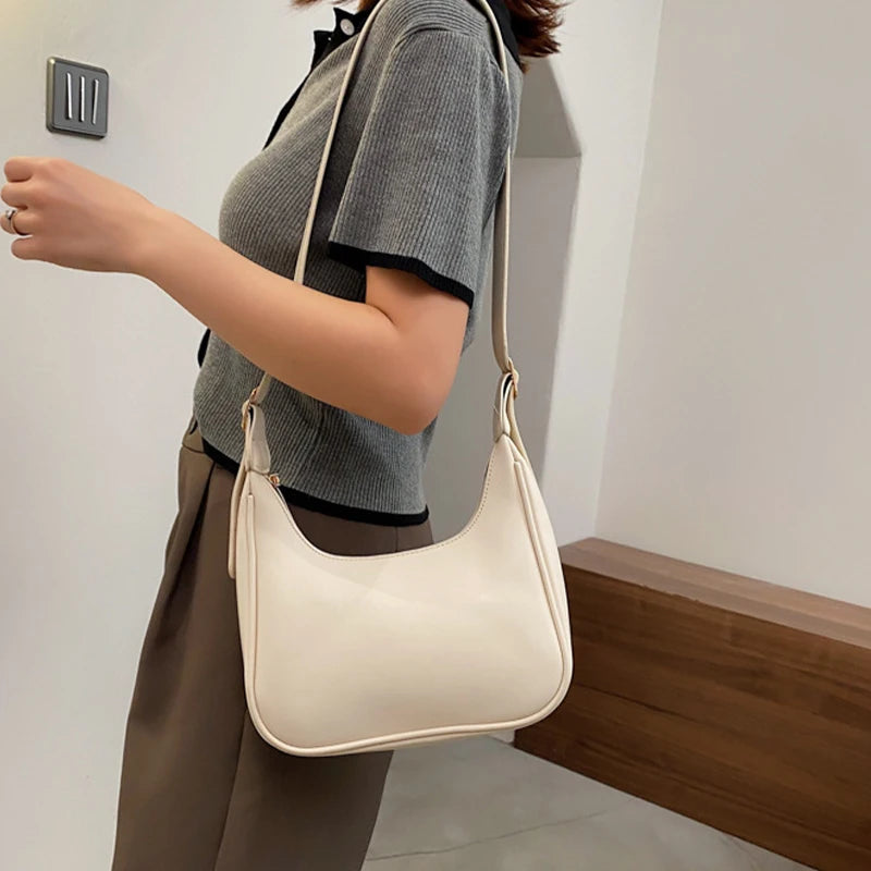 PU Leather Shoulder Messenger Bag Women Causal Luxury Handbags and Purse Female Designer Hobos Bag Small Brand Crossbody Bags