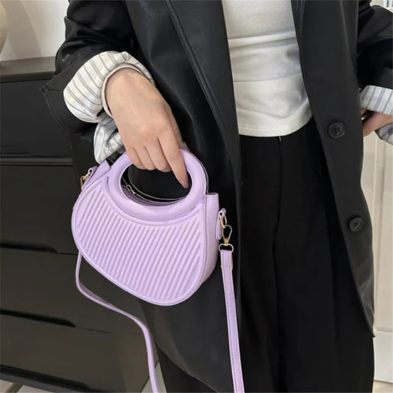 Chic Stripe Design Crossbody Bags for Women Elegant Synthetic Leather Handbag, Purse, Luxury Look Shoulder Bag for Everyday Use