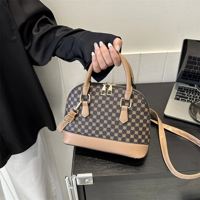 Fashion Shell Bag Ladies Small Pattern Design Purse and Handbag Shoulder Crossbody Bag For Women Daily Use