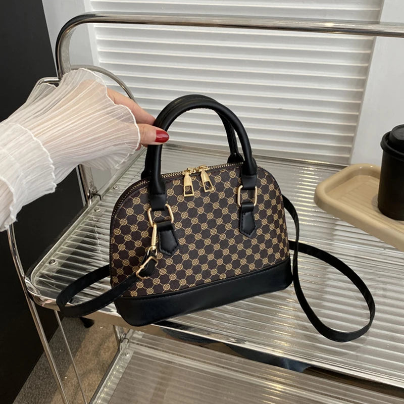 Fashion Shell Bag Ladies Small Pattern Design Purse and Handbag Shoulder Crossbody Bag For Women Daily Use