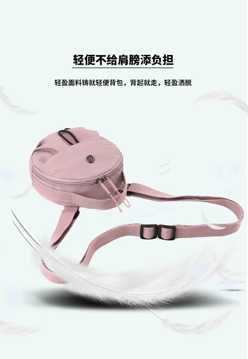 Thickened Waterproof Round Handbag, Single Shoulder Messenger Bag, Versatile Fashion Cross Body Phone Purse Pouch for Going Out