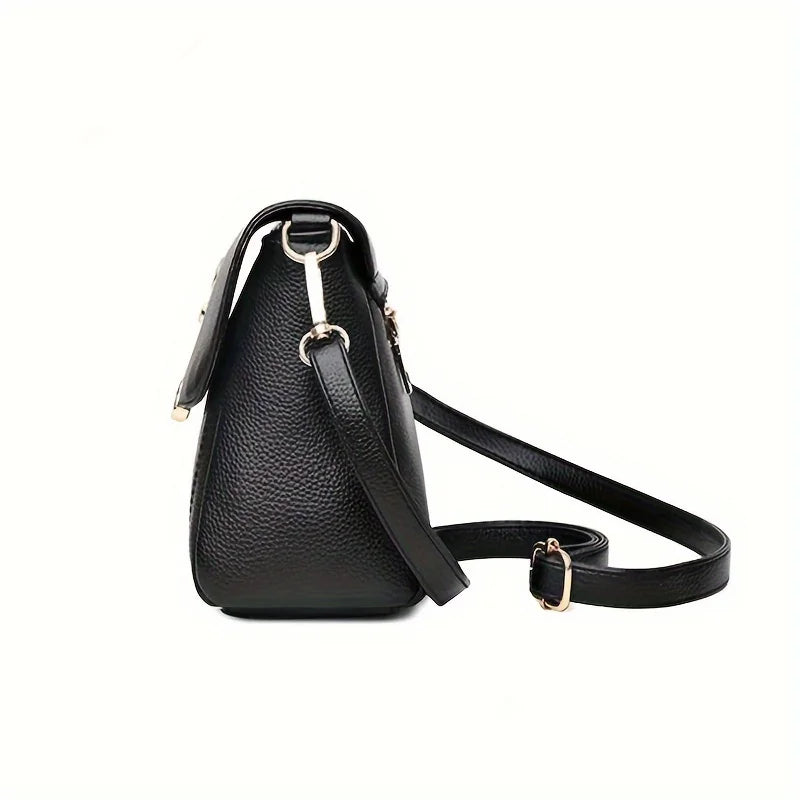 Fashionable Single-Shoulder Bag for Women, Versatile Crossbody Purse with Adjustable Strap, Waterproof Faux Leather