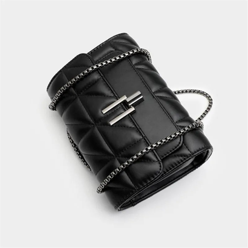 Elegant Mini Plaid Crossbody Bags for Women Classic Flap Shoulder Bag Purse with Adjustable Strap, Faux Leather Chain Square Bag
