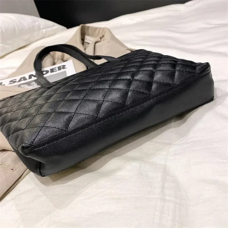Stylish Crocodile Pattern Pu Underarm Bag Versatile Women Small Tote Bags Fashionable Leopard Handbag Chic Quilted Shoulder Bag