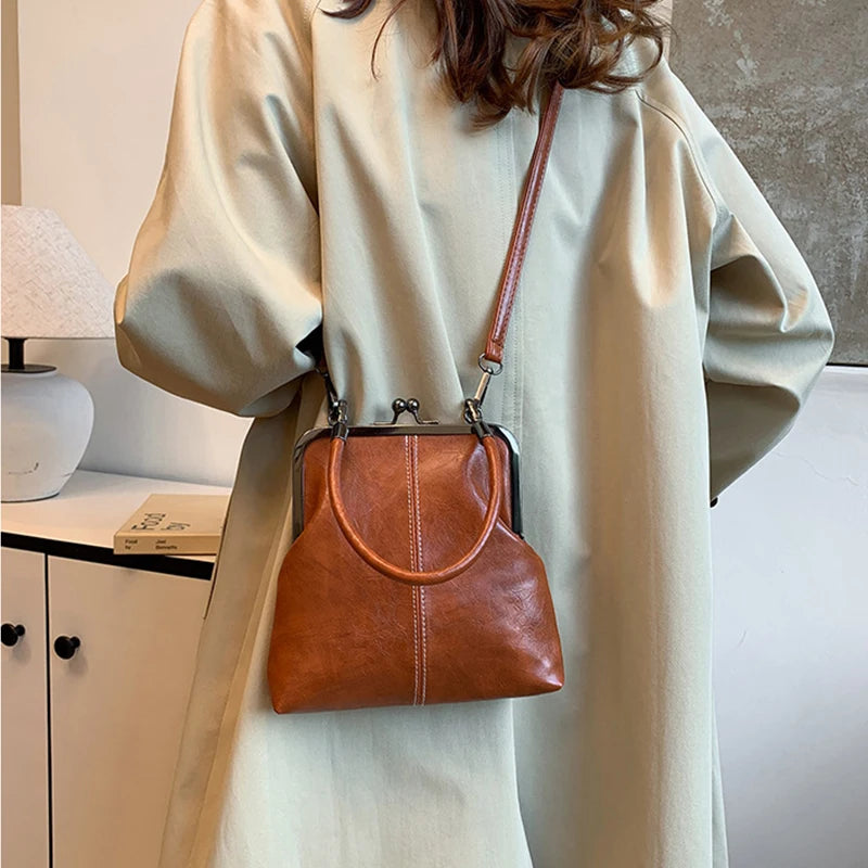 Women's Handbag Crossbody Shoulder Bags Evening Party Totes Makeup Wallet New Fashion Vintage Soft Leather Cosmetic Bag Purse
