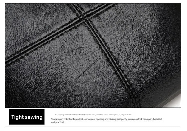 Fashionable Three Interlayer Synthetic Leather Crossbody Bag with Polyester Lining, Stylish Square Single Shoulder Bag for Women