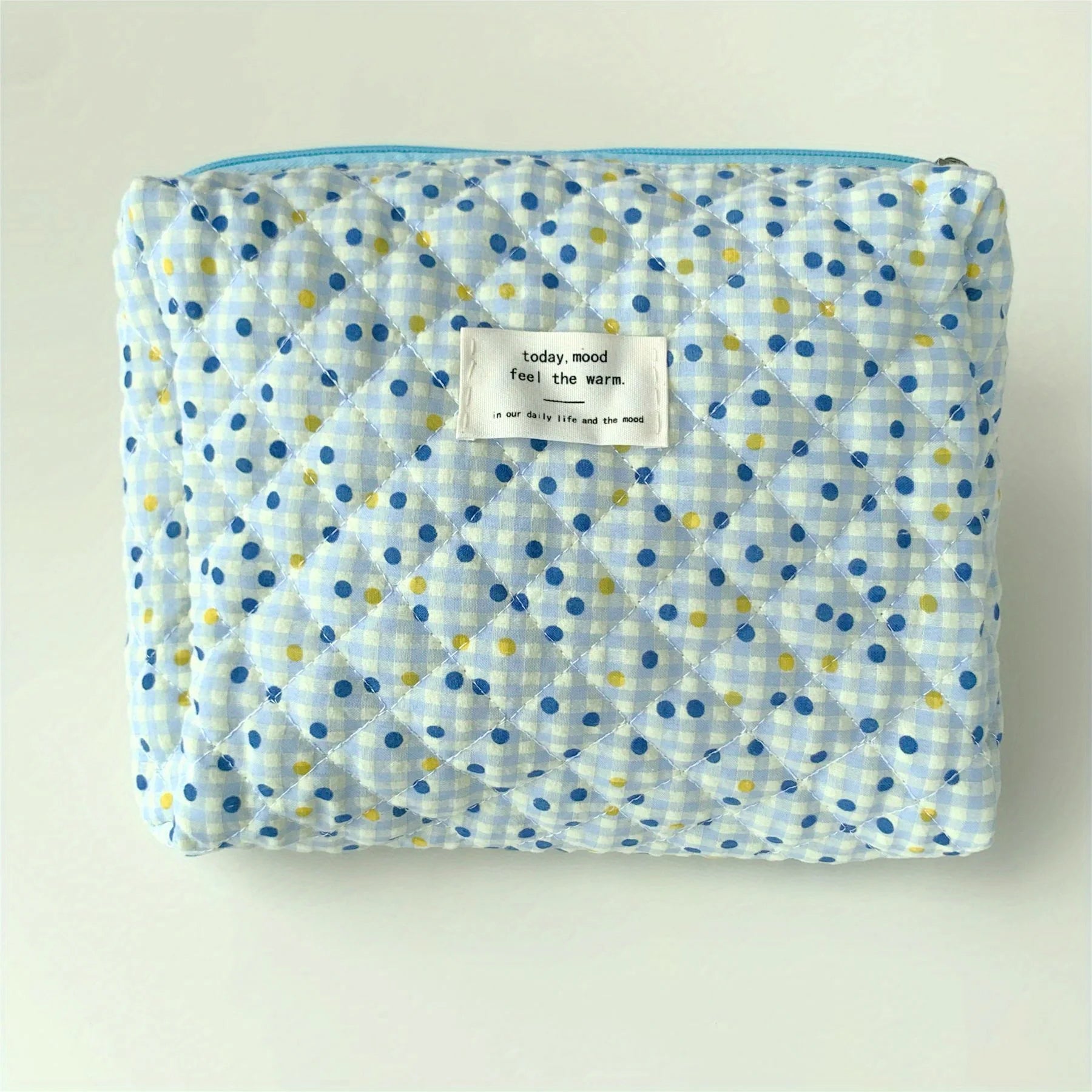 Colorful Aesthetic Pattern Clutch Storage Pouch, Zipper Lightweight Makeup Bag, Versatile Cosmetic Bag