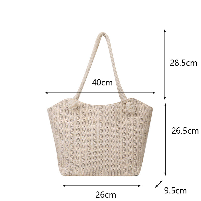Personalized Leisure Commuter Tote Bag Summer New Fashion Simple Shoulder Bag Trend Large Capacity Handbag