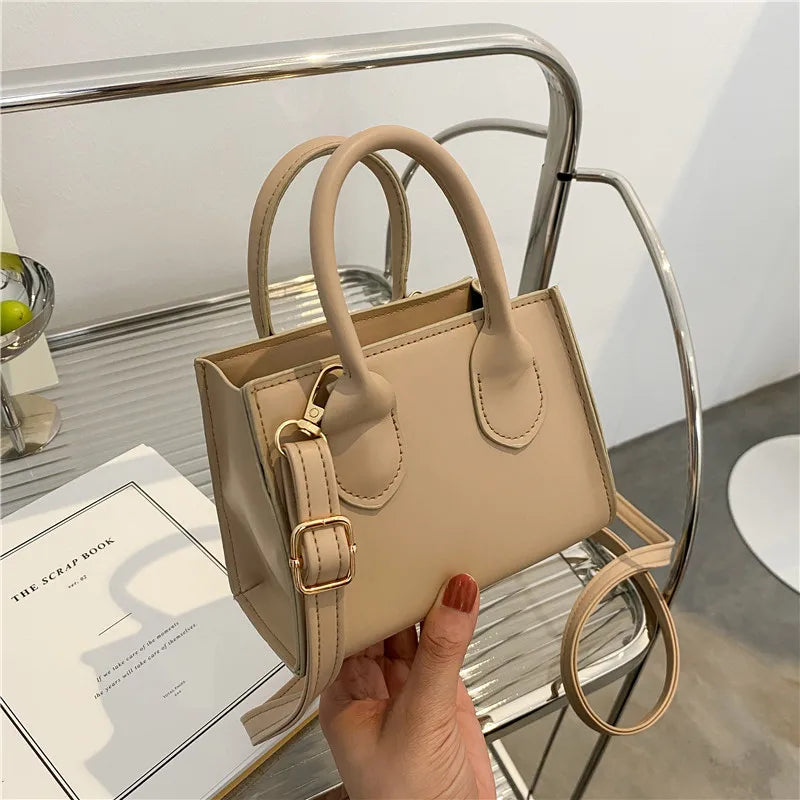 Soild Color Messenger Bags For Women PU Leather Brand Female Crossbody Shoulder Bag Luxury Design Mini Handbags and Purse Bag