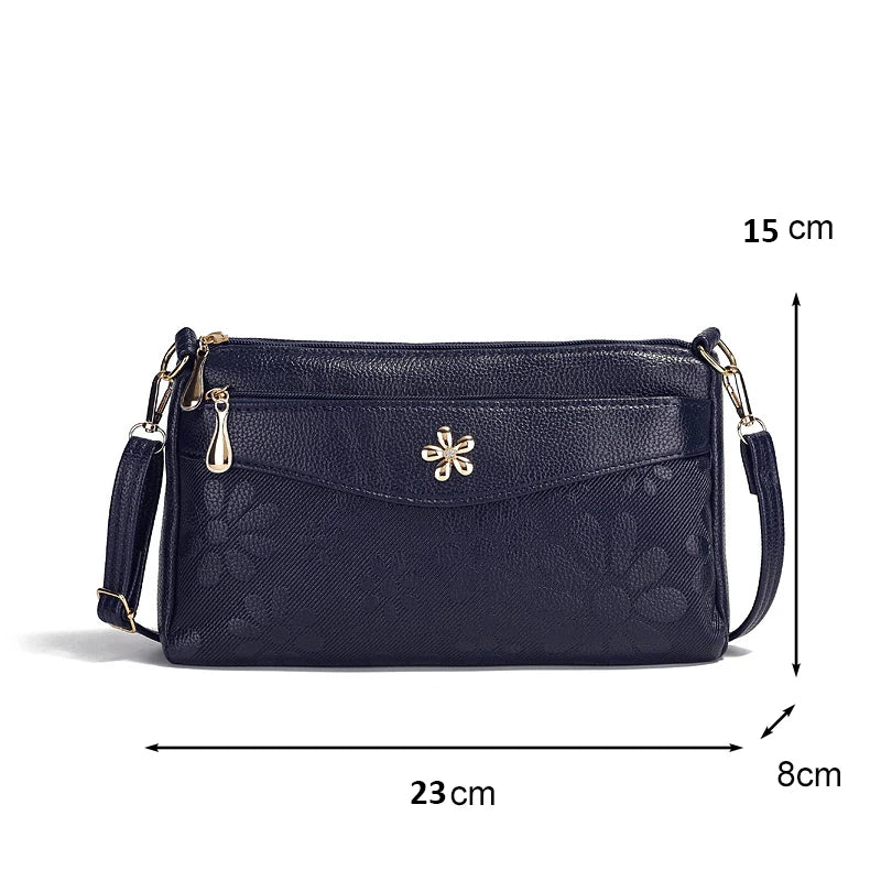 Retro Printing Crossbody Bag Women's Handbag Multifunction Shoulder Messenger S hopping Cellphone Purse Lady Mommy Bag  feminin