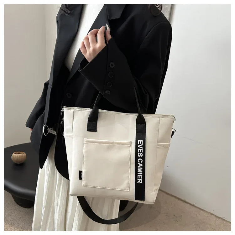 Nylon Handbag Women Campus Student Tote School Bag, Teen Girls Handbags Messenger Bag, Oxford Waterproof Shoulder Crossbody Bags