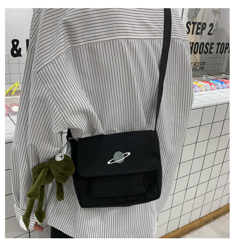 Casual Collage Student Messenger Bag Women Small Bag Canvas Shoulder Bag For Women Print Crossbody Bags Bolsas Sac
