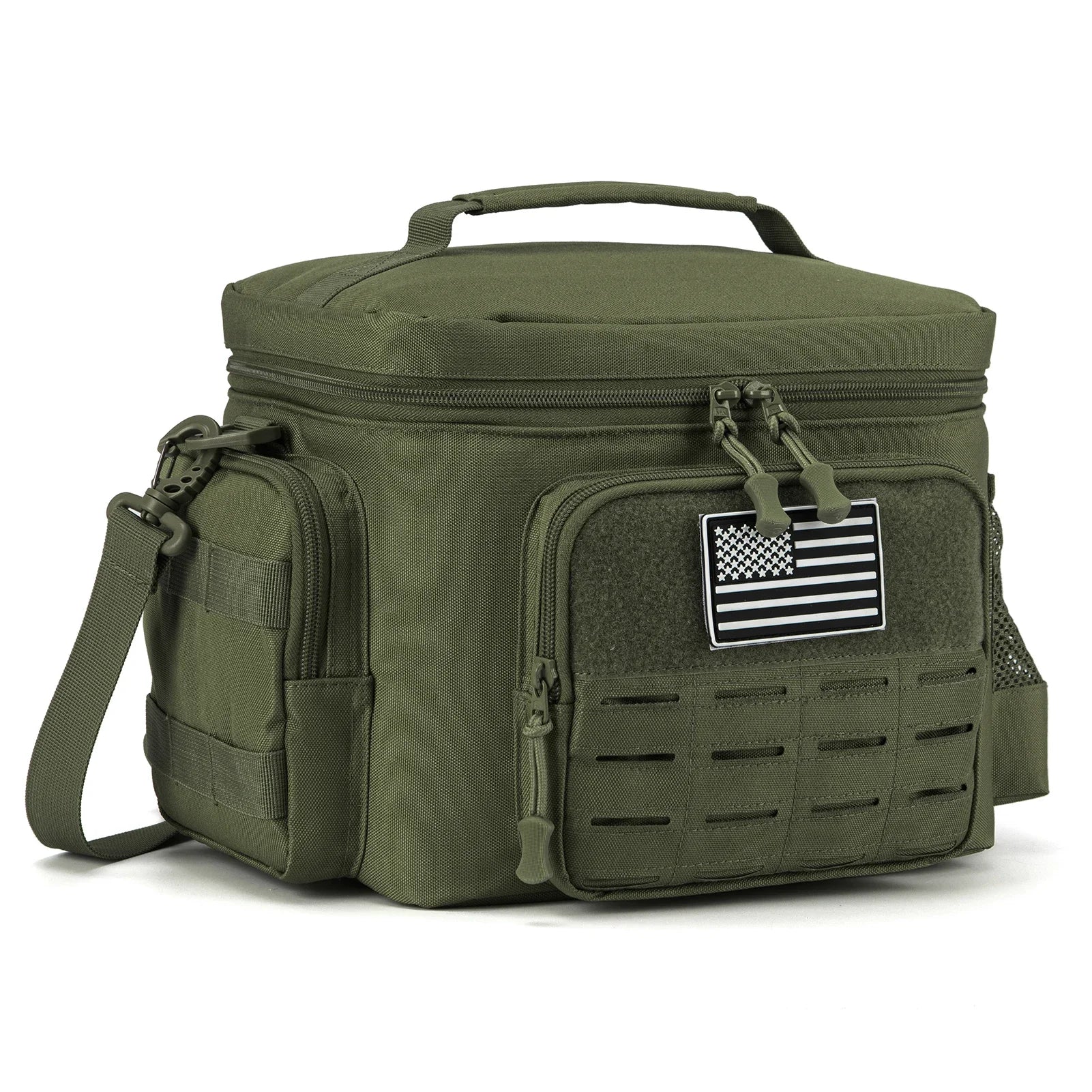 Outdoor Tactical Thermal Cooler Bag Heavy Duty Lunch Box Work Leakproof Insulated Durable Lunch Bag for Men Meal Camping Picnic