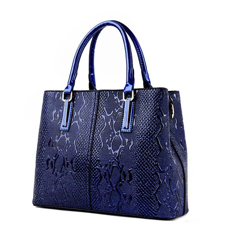 Fashion Patent Leather Shoulder Bag for Women, Luxury Handbags, Female Large Capacity Crossbody Bag ,Designer Handle Bag